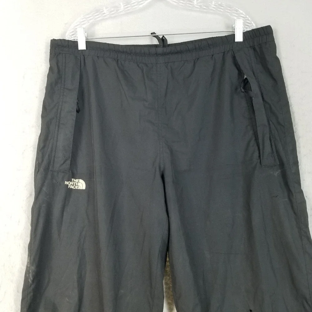 The North Face Pants Mens XL Black Windbreaker Stow Pocket Hiking Ankle Zip